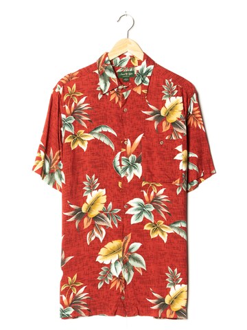 David Taylor Button Up Shirt in L-XL in Red: front