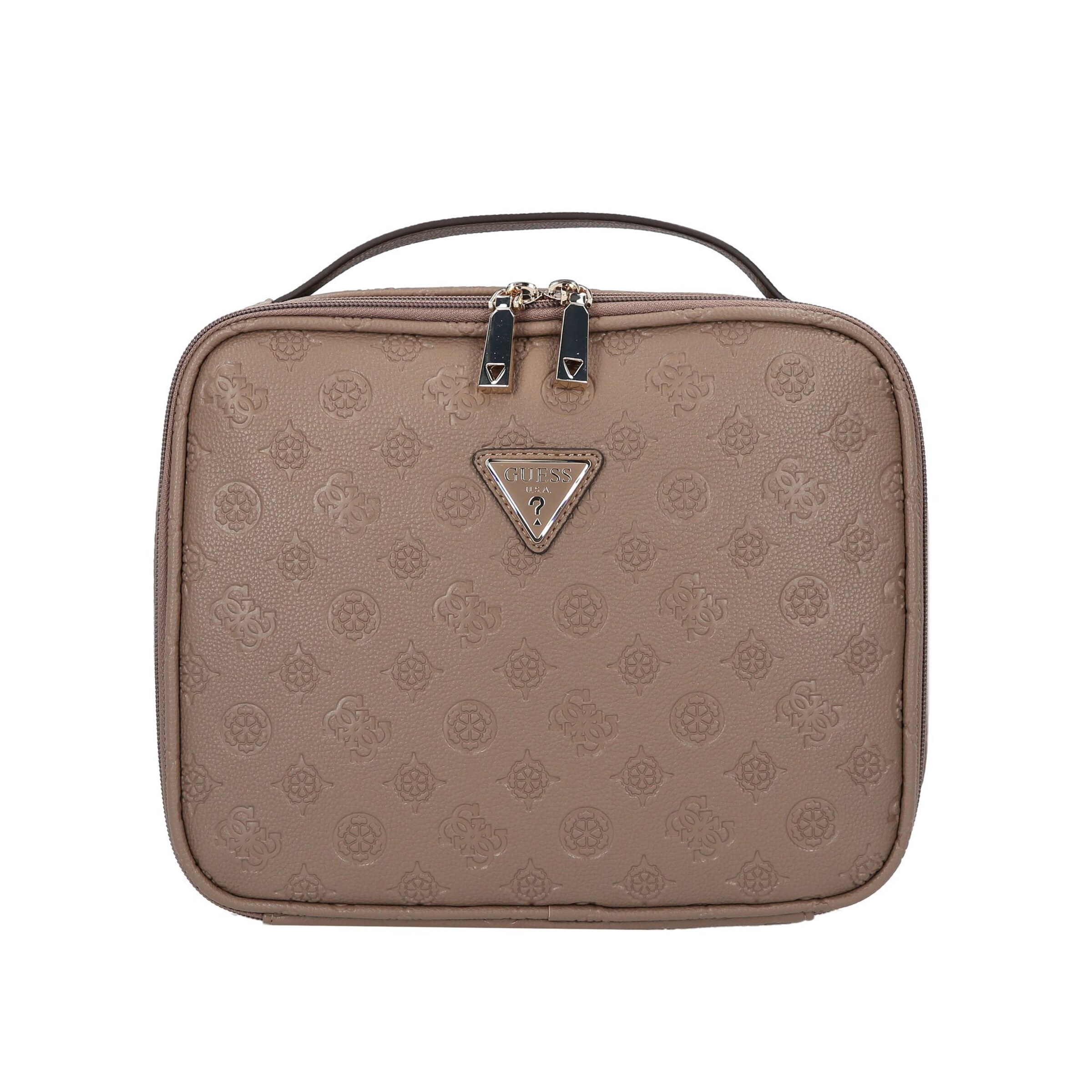 GUESS Toiletry bag 'Wilder' in Beige: front