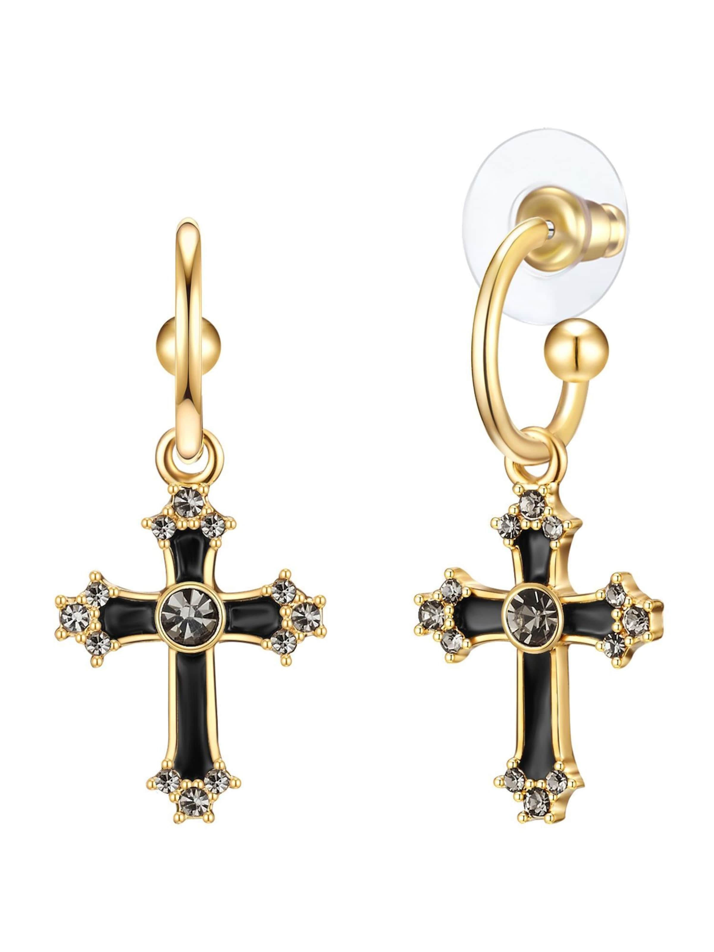 Lulu & Jane Earrings in Gold: front