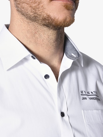 Jan Vanderstorm Regular fit Button Up Shirt 'Ulfe' in Blue