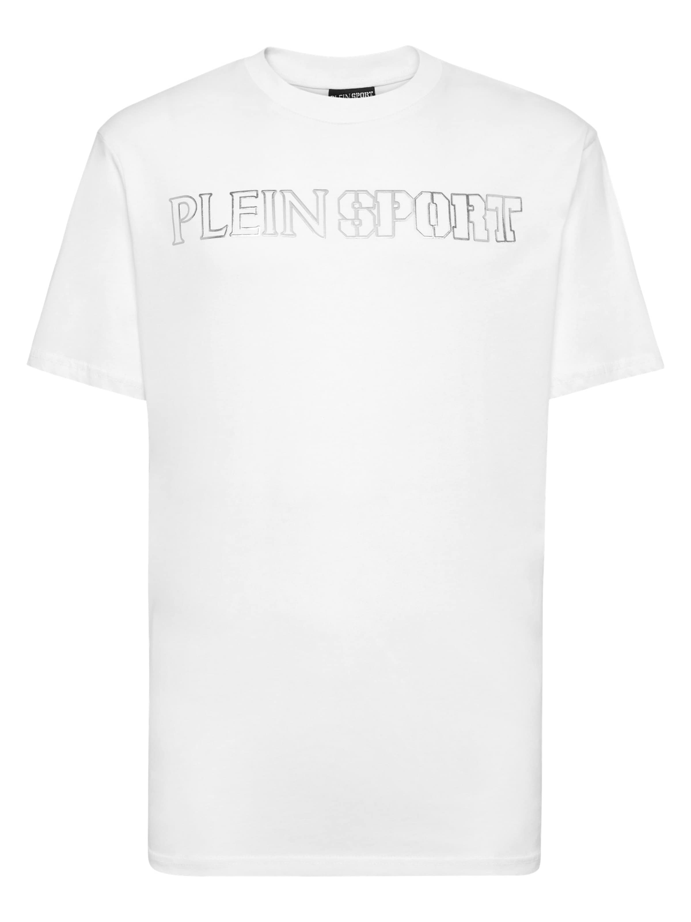 Plein Sport - Camisa 'Tiger' em branco: frente