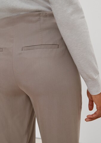 COMMA Regular Bandplooibroek in Grijs