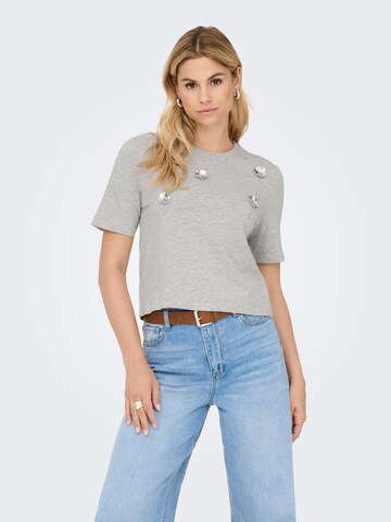 ONLY Shirt in Grijs: voorkant