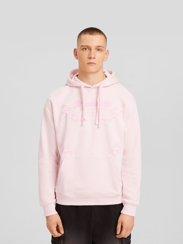 Bershka Mikina – pink: přední strana