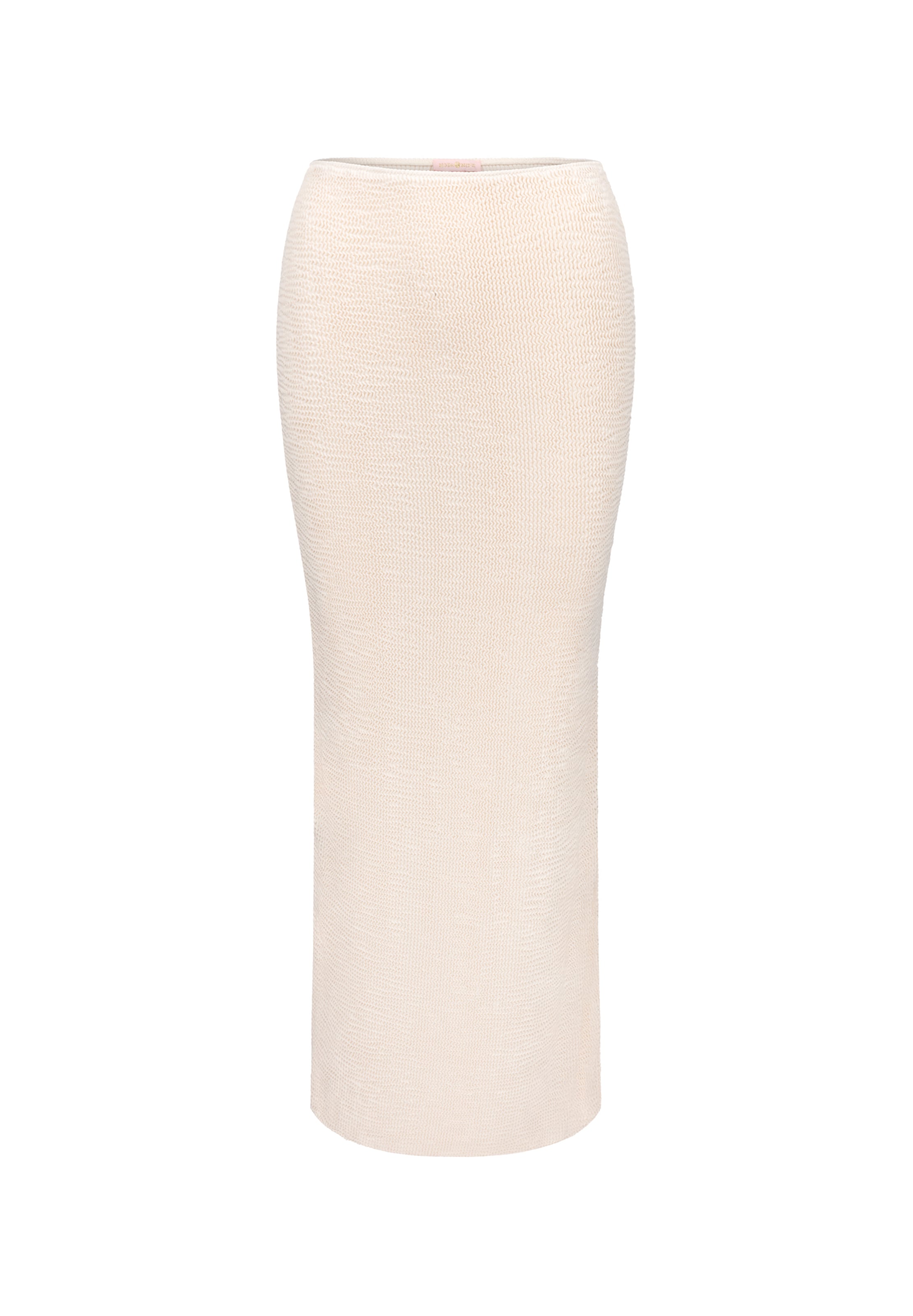 Moda Minx Maxirock 'Scrunch Long' in Beige: Vorderseite