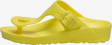 Lumberjack T-Bar Sandals 'HOLIDAY' in Yellow: front