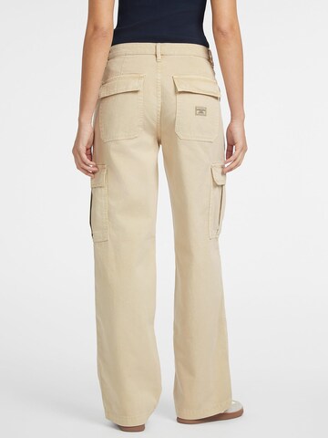 GUESS Wide leg Cargo Pants in Beige