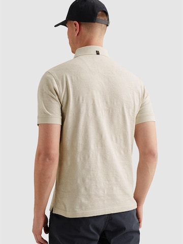 PME Legend T-shirt 'Polo shirt with allover jacquard pattern' i beige
