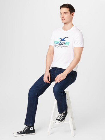 HOLLISTER Тениска в бяло