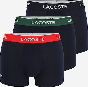 Boxers LACOSTE en bleu : devant