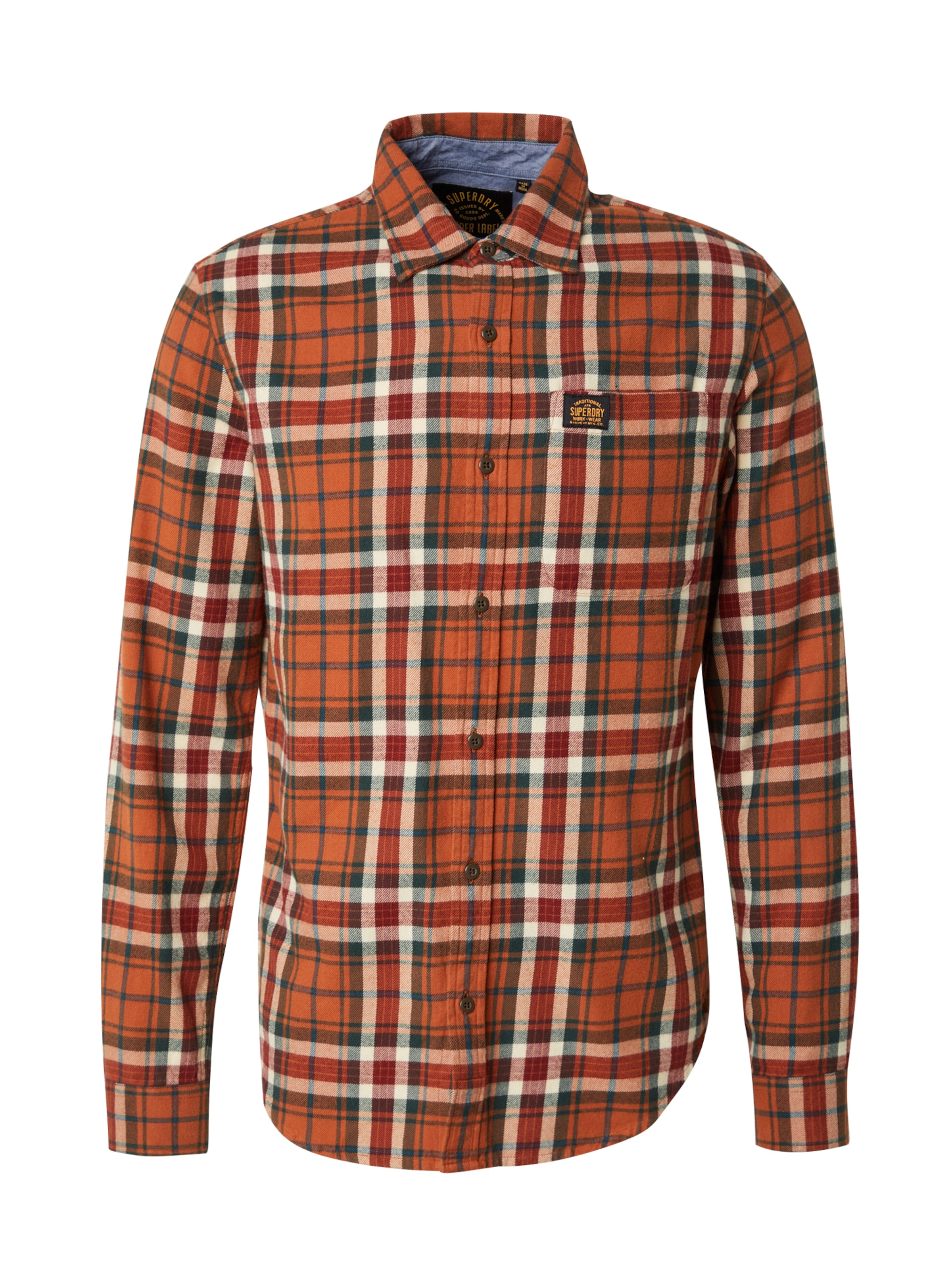 Superdry & Co Hemd 'Lumberjack' in Orange: Vorderseite