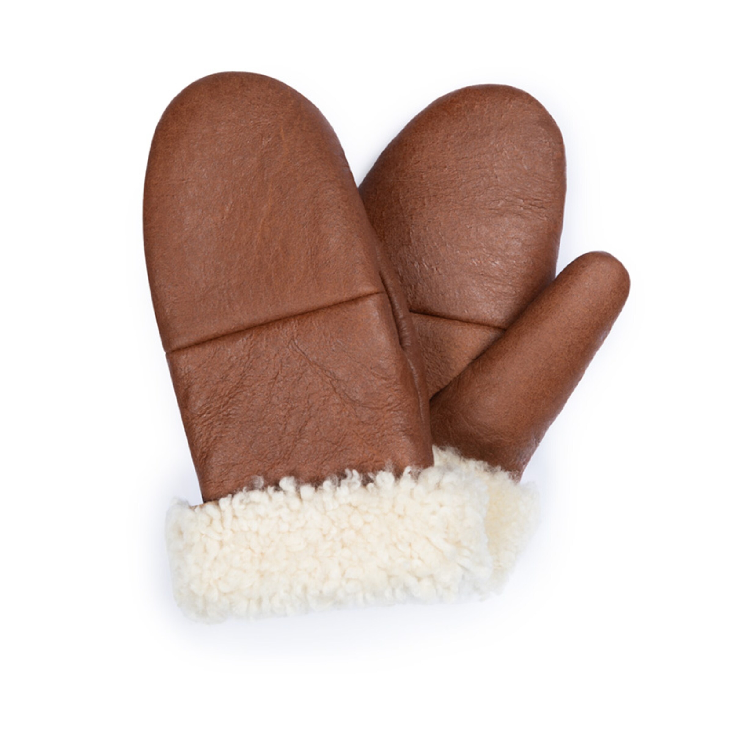 Valcuer 1887 Mittens 'Cozy Mitten VC2' in Brown: front