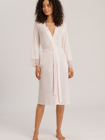 Hanro Dressing Gown ' Elia ' in Pink: front