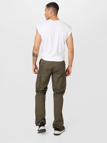 Fat Moose Regular Cargo Pants 'Tap' in Green