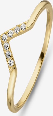 Fiocco Jewelry Ring 'Crown' in Yellow: front