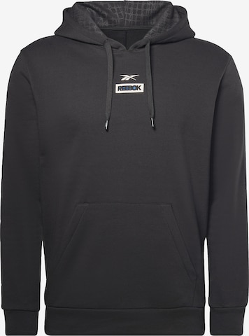 Reebok Athletic Sweatshirt in Black: front