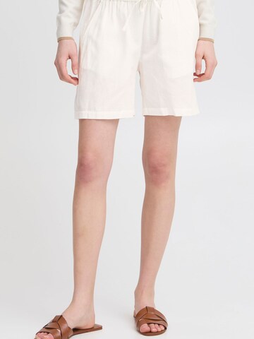 Fransa Loosefit Shorts 'FRMaddie' in Weiß: Vorderseite