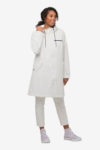 Ulla Popken Between-Seasons Coat in White