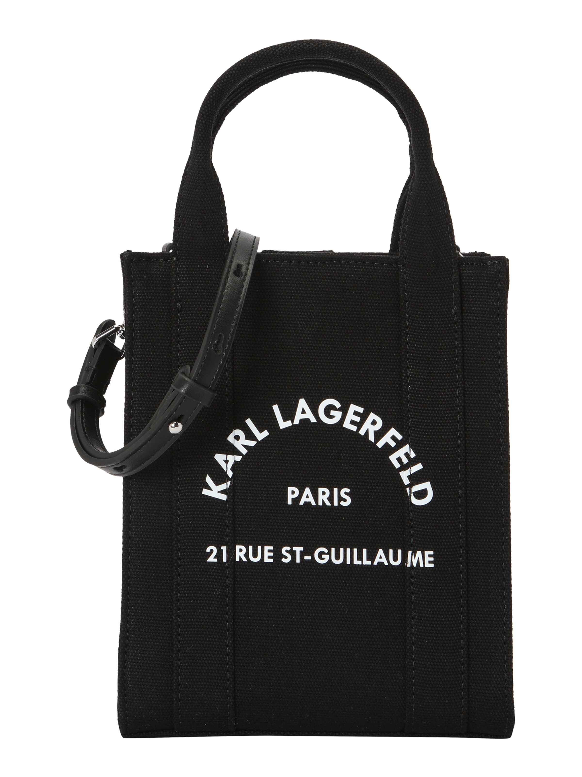 Karl Lagerfeld Käsilaukku 'Rue St-Guillaume' värissä musta: etupuoli