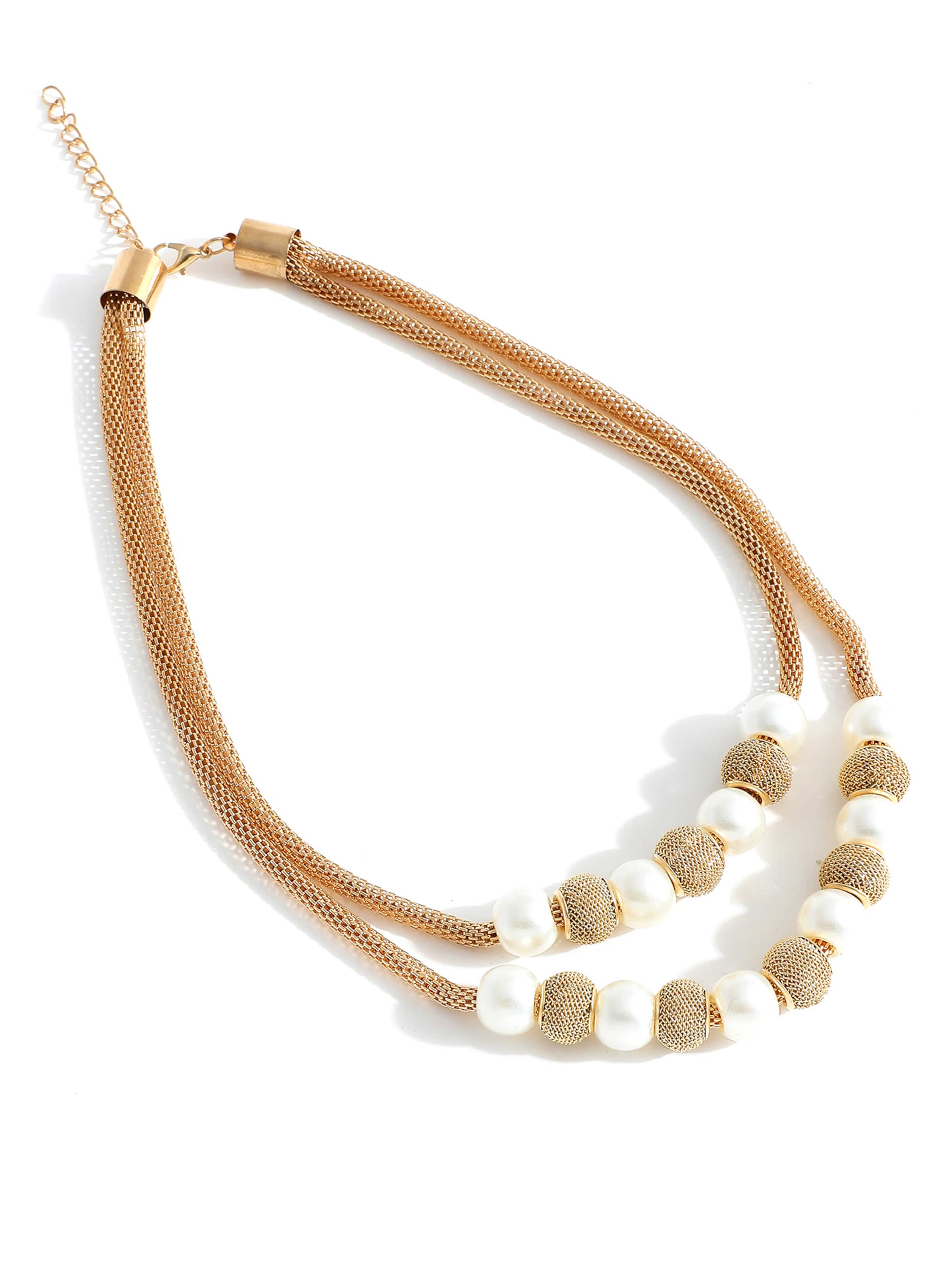 SOHI Kette 'Violet j' in Gold: Vorderseite