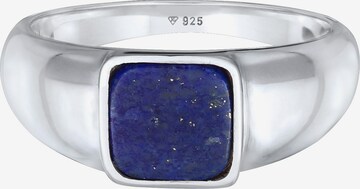 KUZZOI Ring Enamel, Siegelring in Blau