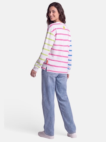 salzhaut Sweatshirt 'Dameln' in Wit: terug
