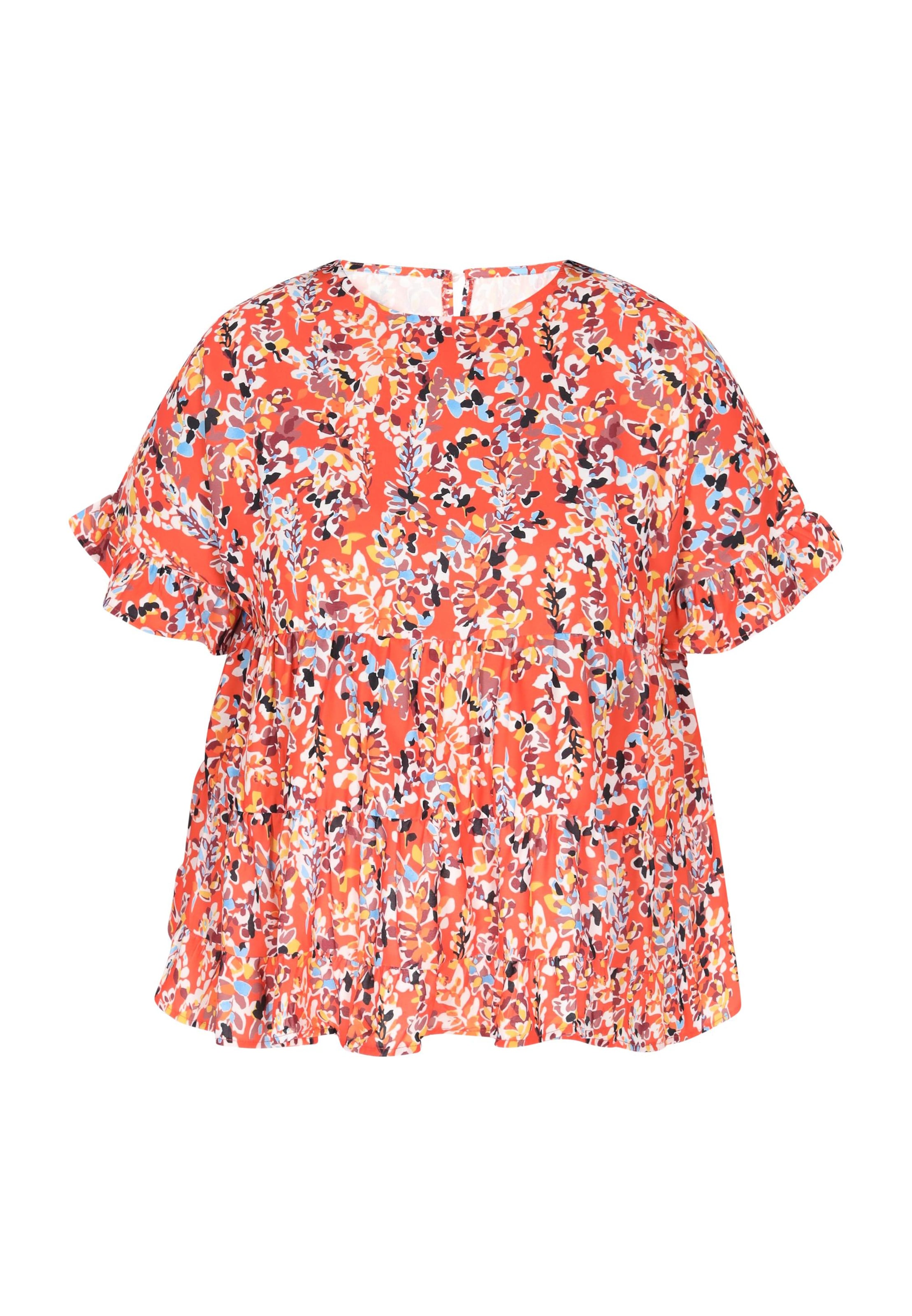 joella - Blusa en naranja: frente