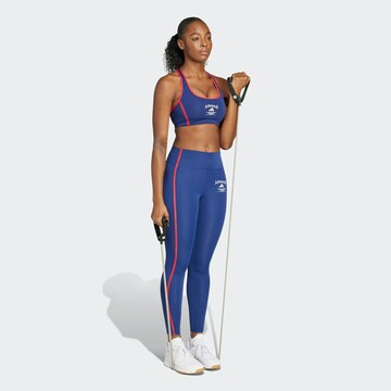 ADIDAS PERFORMANCE Skinny Sports trousers 'Optime Heritage' in Blue