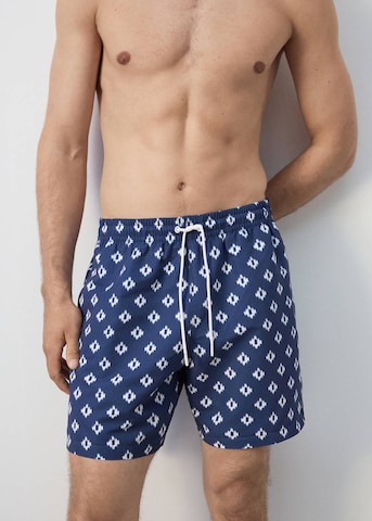 MANGO MAN Board Shorts 'Tye' in Blue