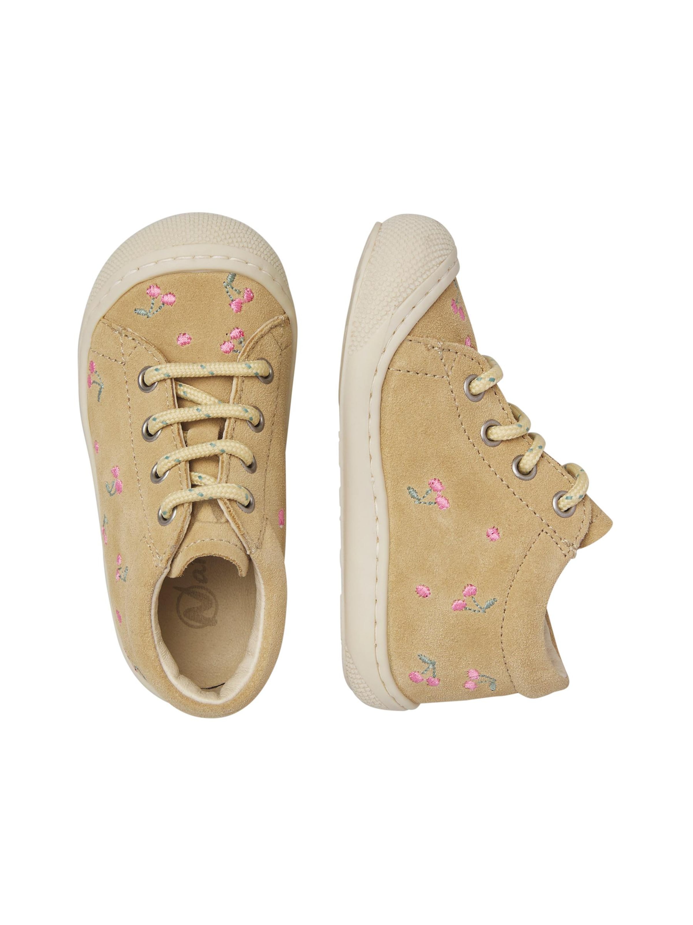 NATURINO Sneaker 'COCOON EMBR.CHERRY'‌‌‌‌‌‌ in Beige