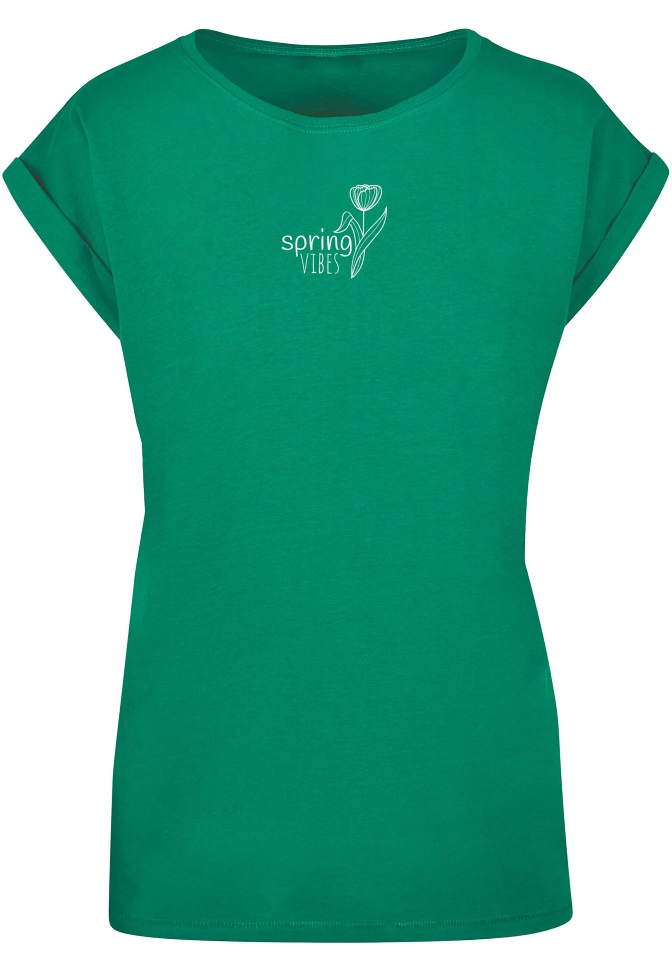 Merchcode Shirt 'Spring - Vibes' in Green: front