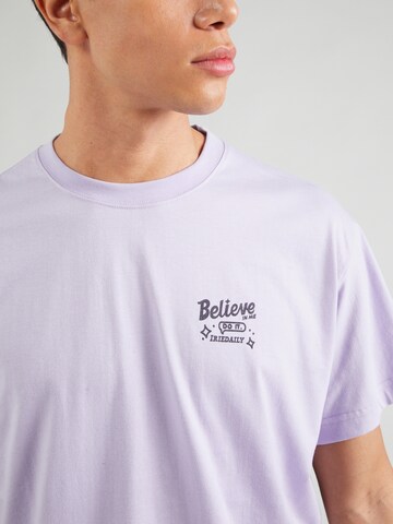 Iriedaily Shirt 'Believe in Me' in Lila