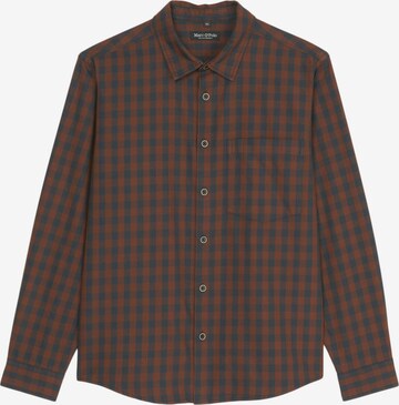 Marc O'Polo Regular fit Button Up Shirt in Brown: front