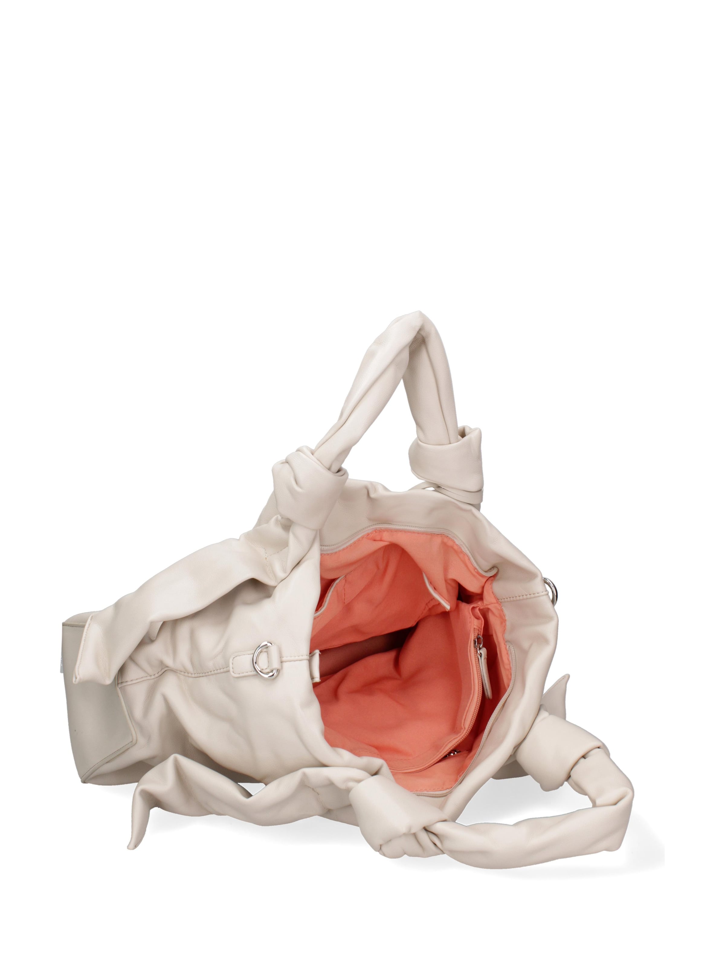 Shopper 'Borsa Shopper Donna Ecopelle con Zip e Tracolla Regolabile' di Diana&Co. in beige