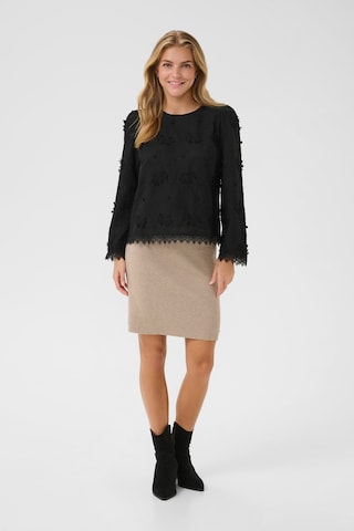 Cream Blouse 'Hilda' in Black