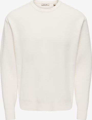 Pullover 'ONSRodger' di Only & Sons in bianco: frontale