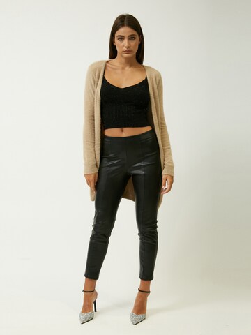 Influencer Knit cardigan in Beige