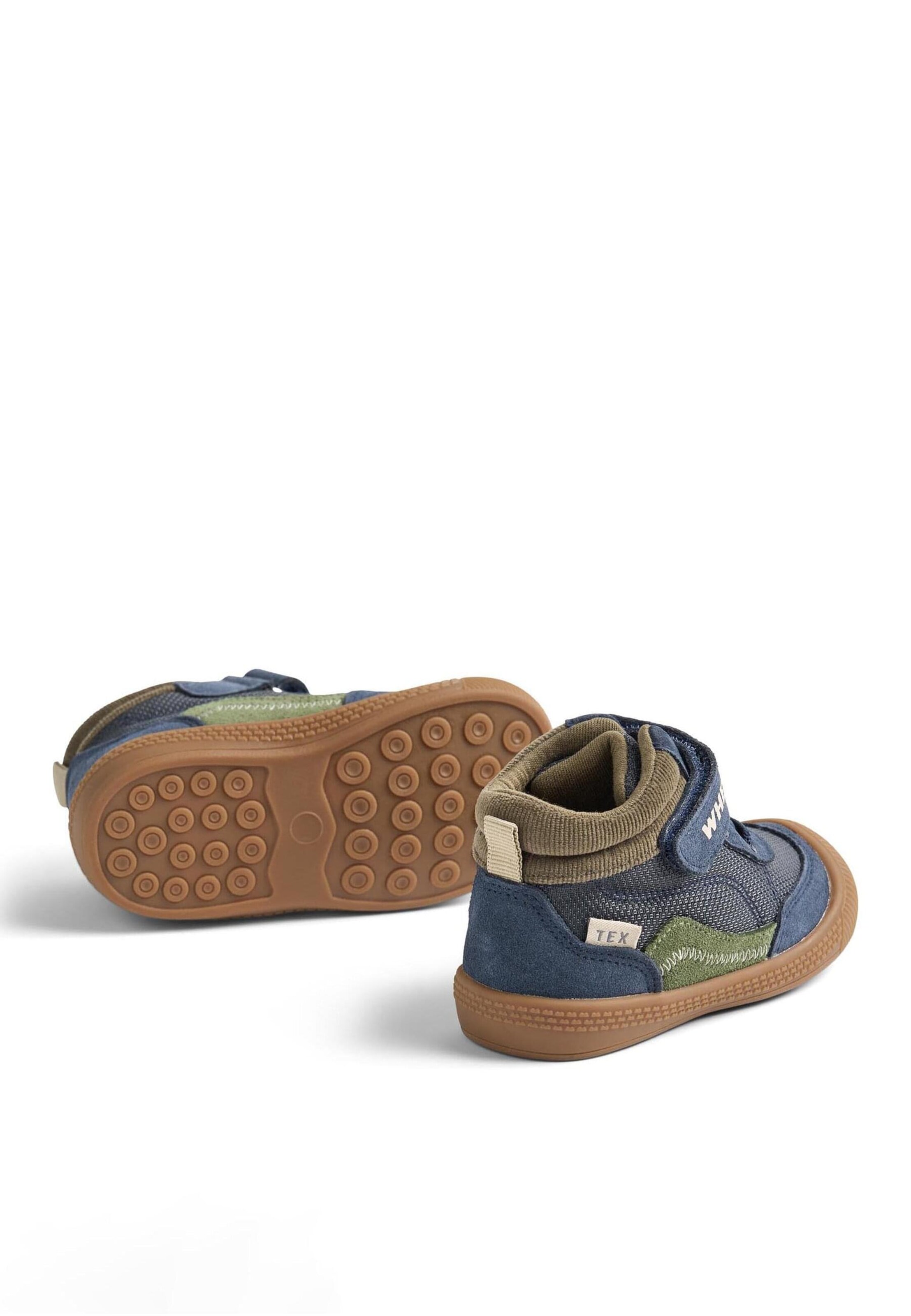 Scarpina primi passi 'Tody Tex' di WHEAT in blu