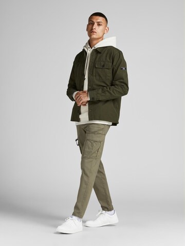 JACK & JONES Tapered Cargobyxa 'Ace Dex' i grön