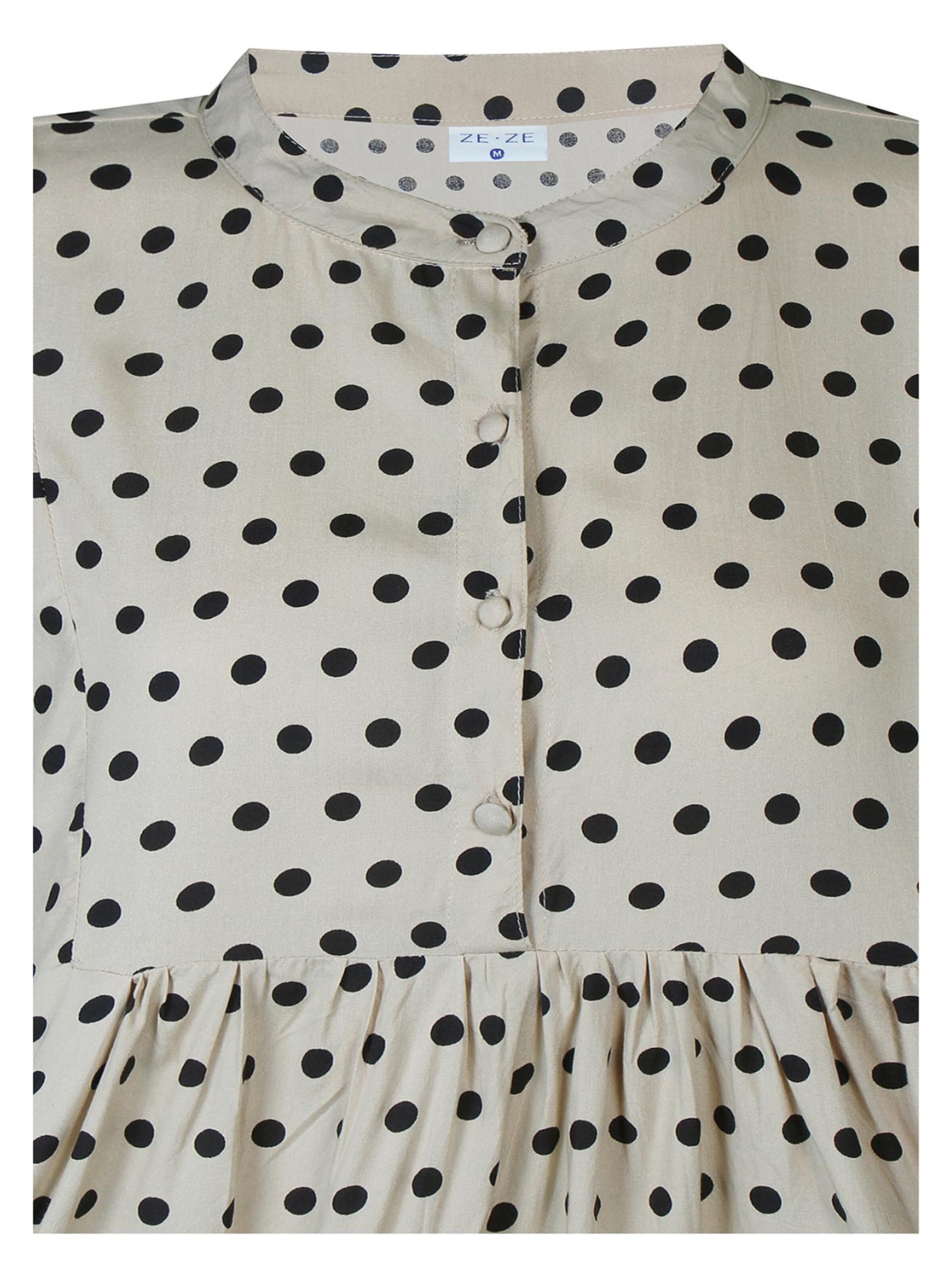 ze-ze Blouse 'Dottie 638' in Beige