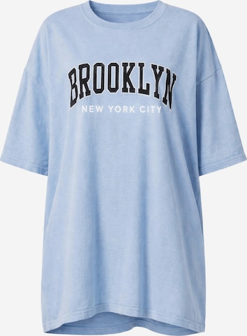 Worldclassca Oversized Shirt in Blue: front
