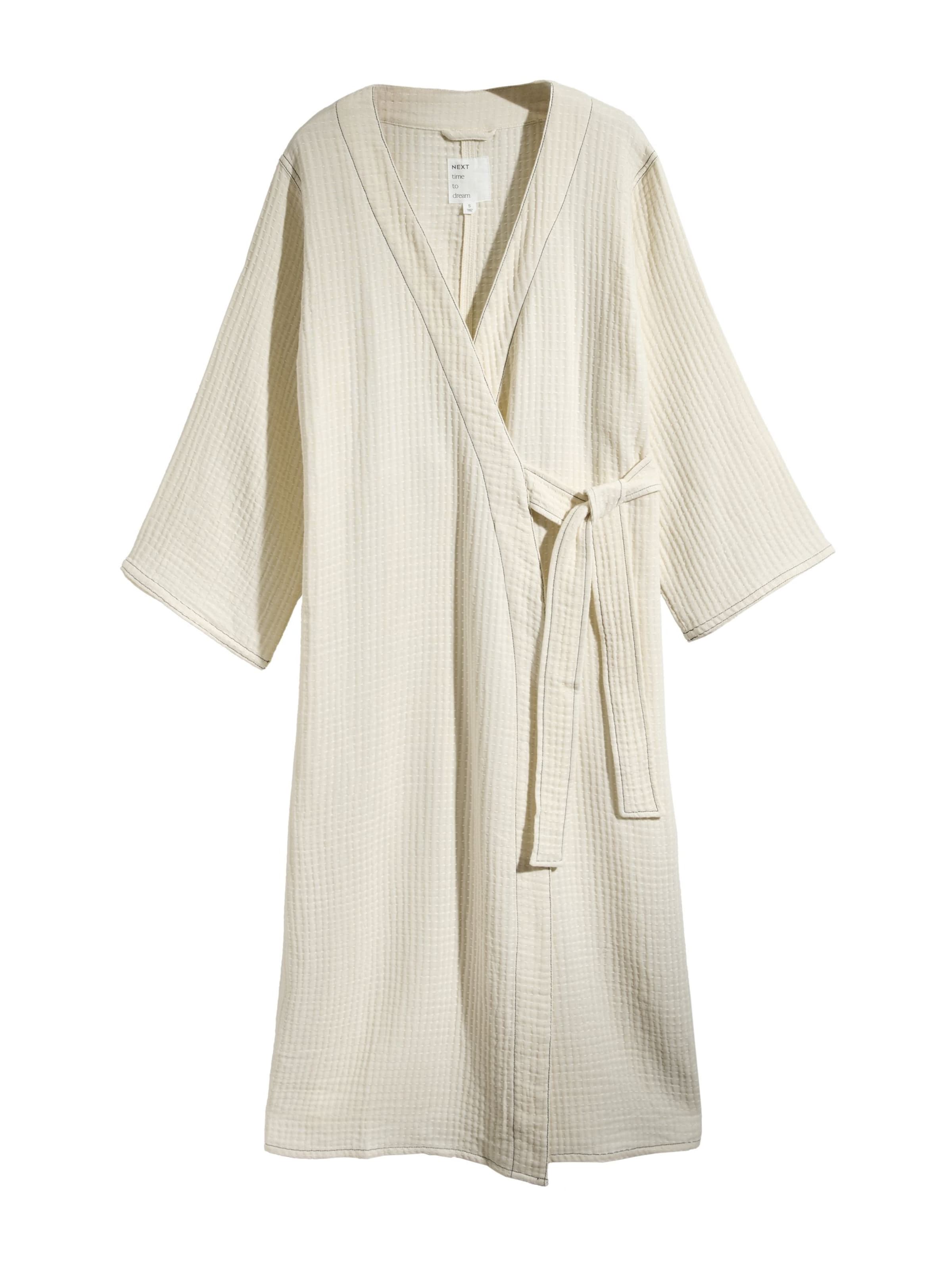Next Bademantel in Beige: Vorderseite
