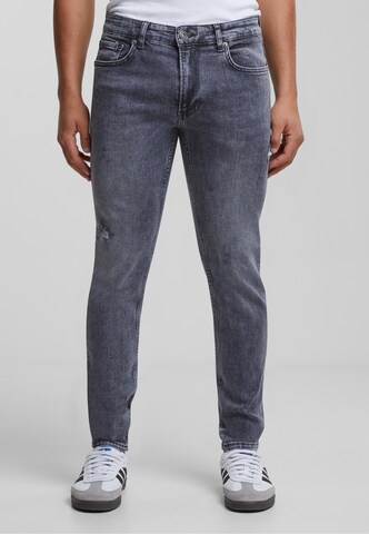 2Y Premium Tapered Jeans in Grey: front