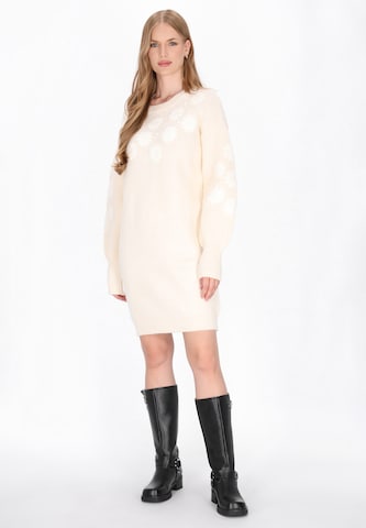 Robes en maille DreiMaster Vintage en beige