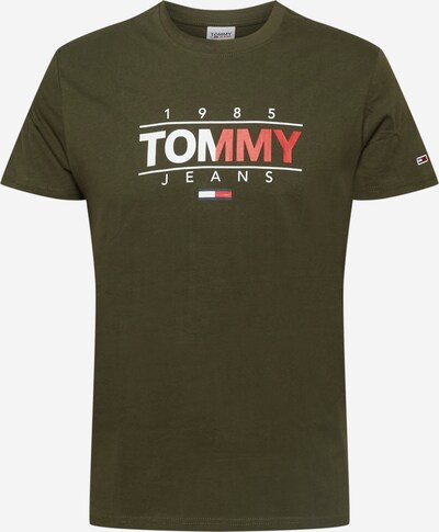 Tommy Jeans T-Shirt in khaki / melone / weiß, Produktansicht