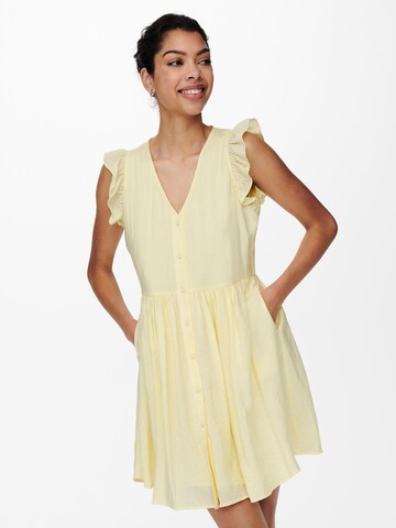 ONLY - Vestido camisero 'Anthea' en amarillo