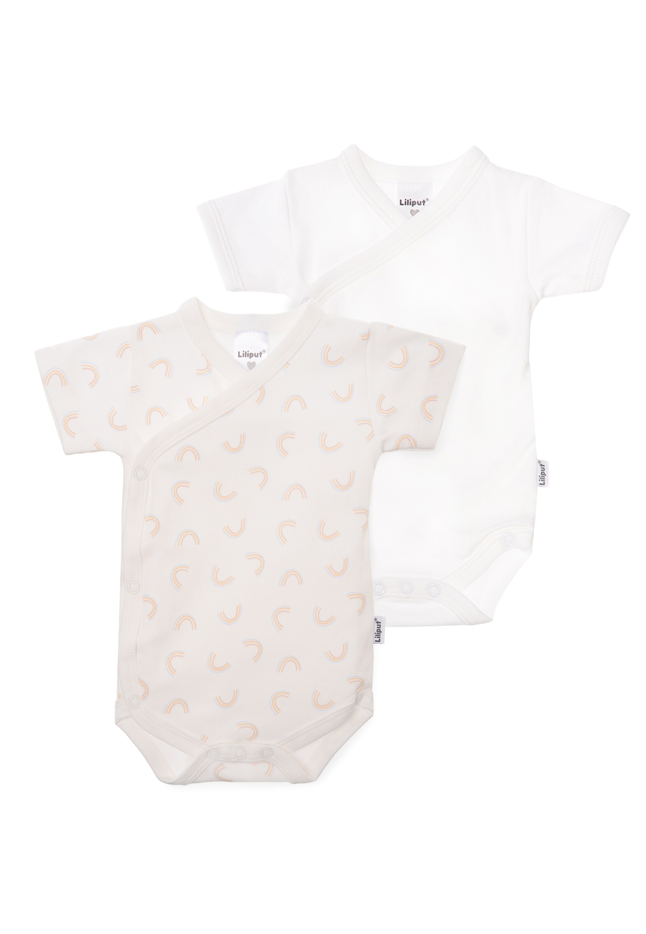 LILIPUT Romper/Bodysuit 'Regenbogen' in White: front