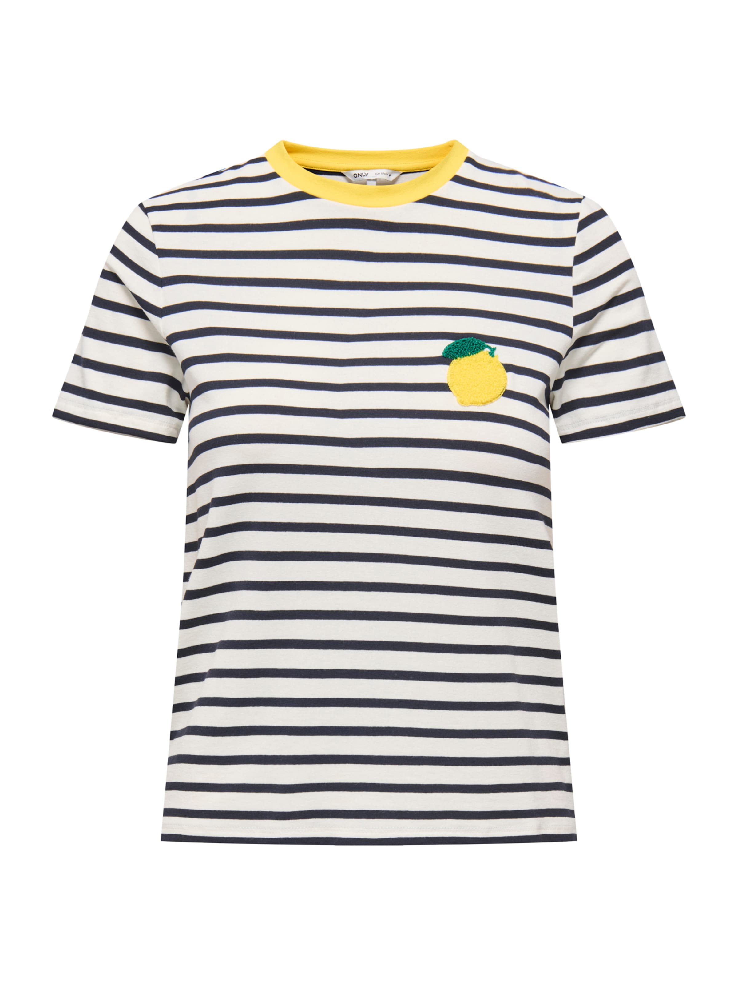 ONLY Тениска 'ONLHEART' в бяло: отпред