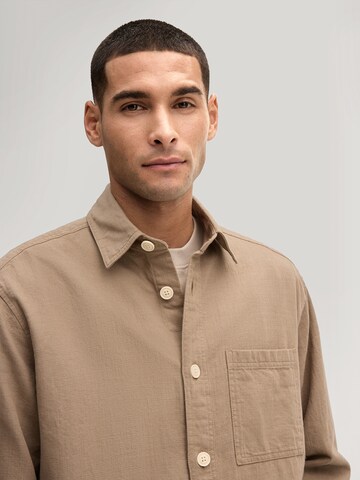 JOOP! Jeans Regular fit Button Up Shirt 'Hadi' in Beige