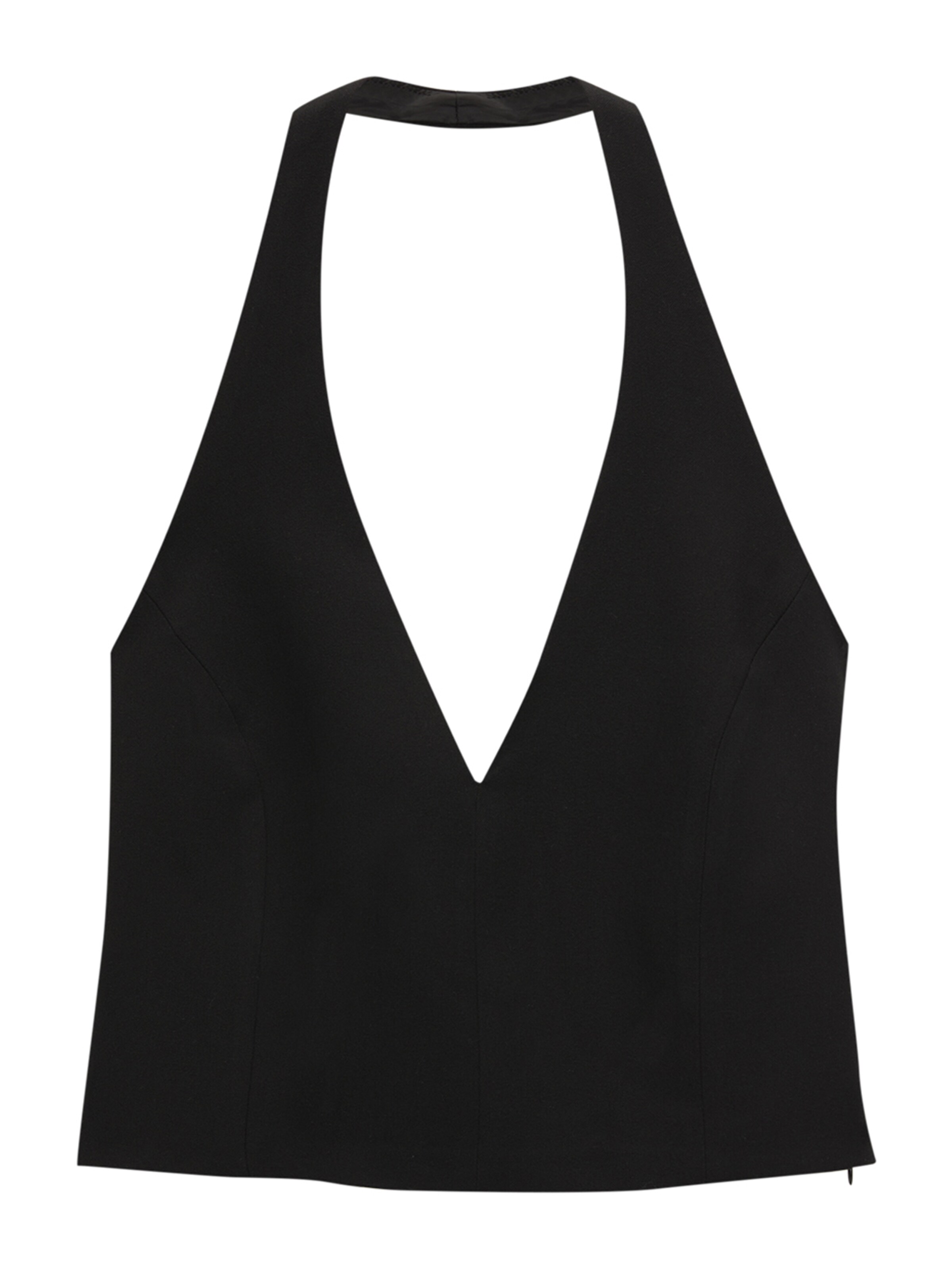 Pull&Bear Top w kolorze czarny: przód